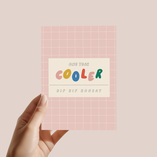 Postkarte - One year cooler