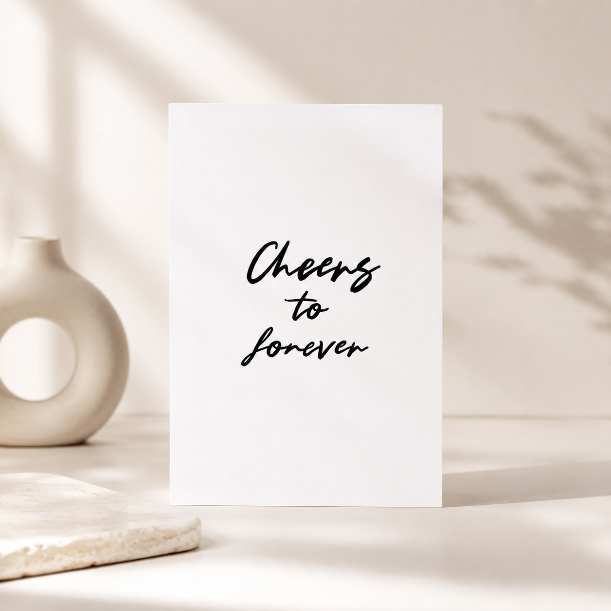 Postkarte - Cheers to forever