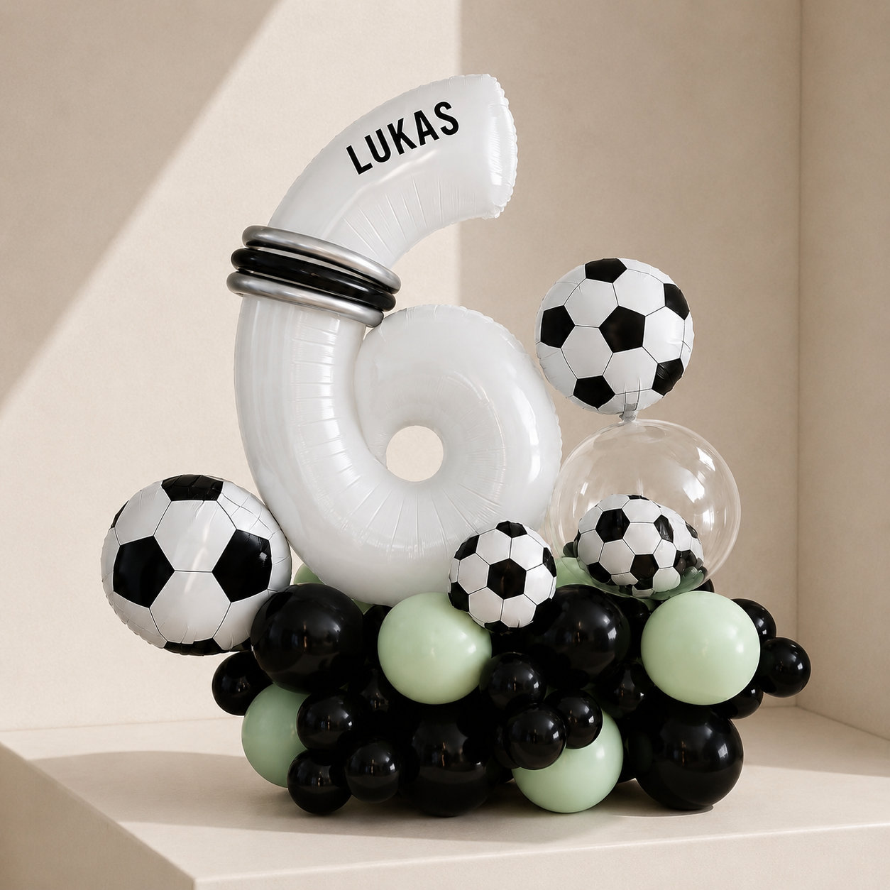 XL Ballon Aufsteller personalisiert - Fussball