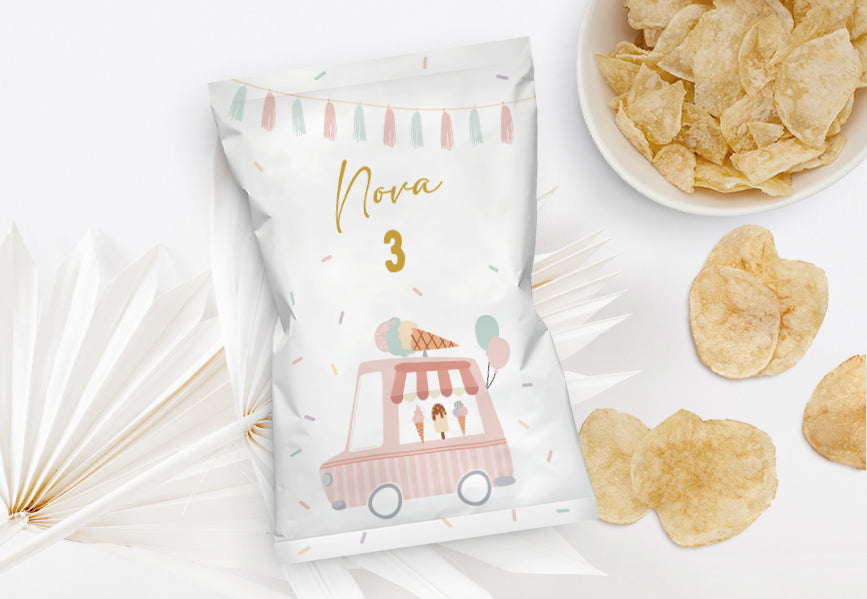 Chips Tüten - Eiswagen