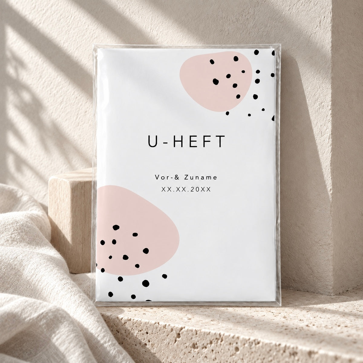 U-Heft & Impfpasshülle - Minimalistisch rosa