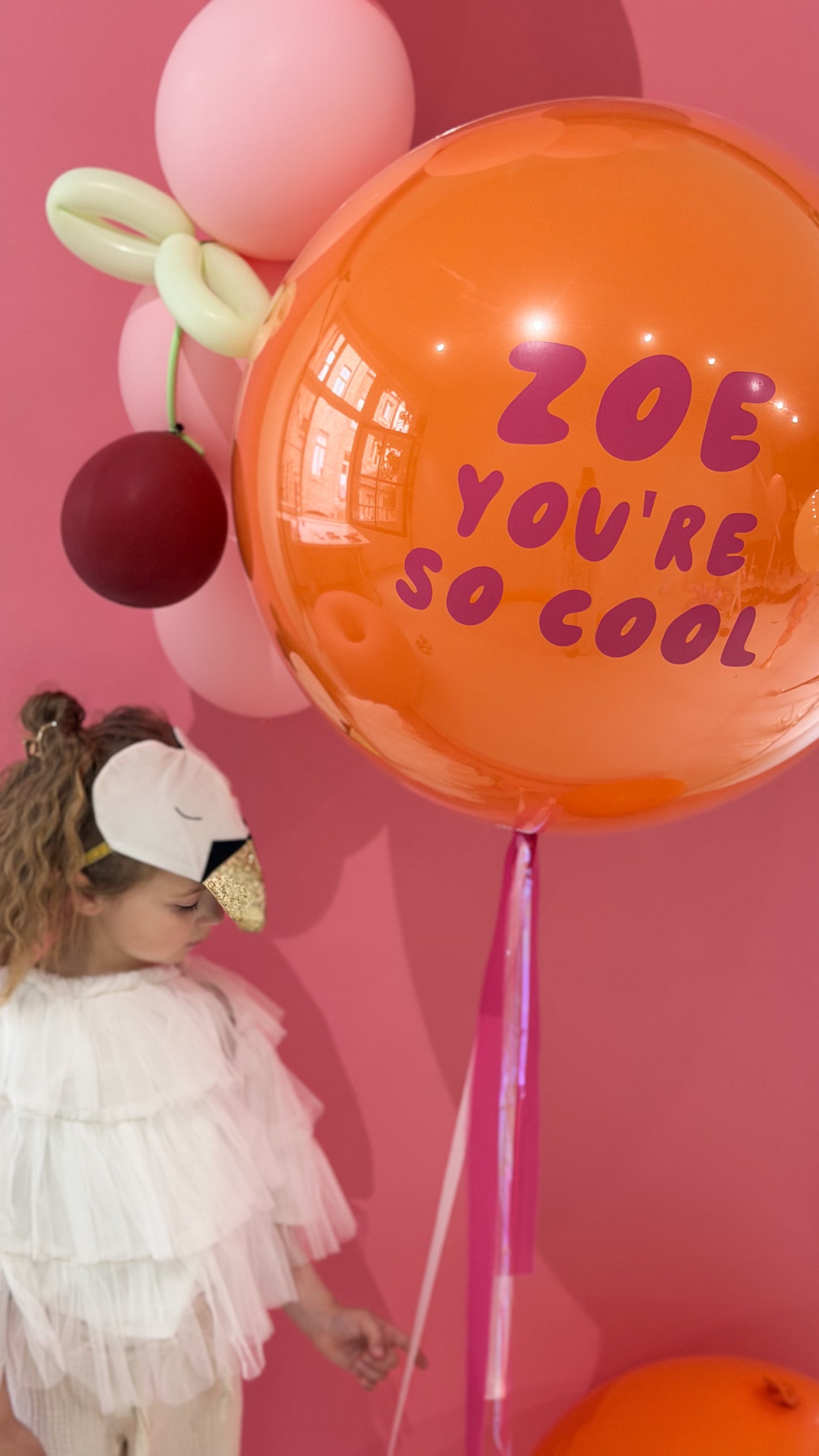 XL Ballon personalisiert - Orange