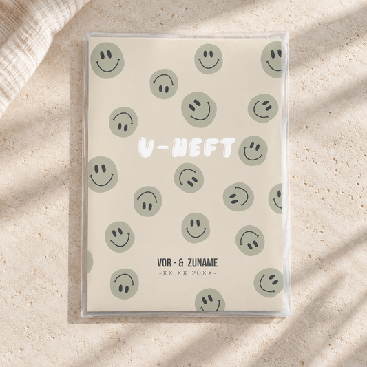 U-Heft & Impfpasshülle - Smileys khaki beige