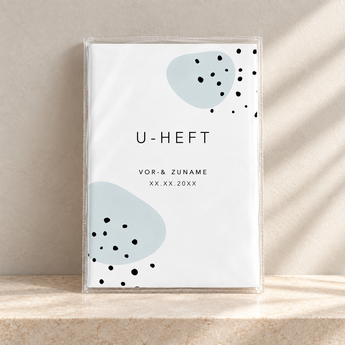 U-Heft & Impfpasshülle - Minimalistisch blau