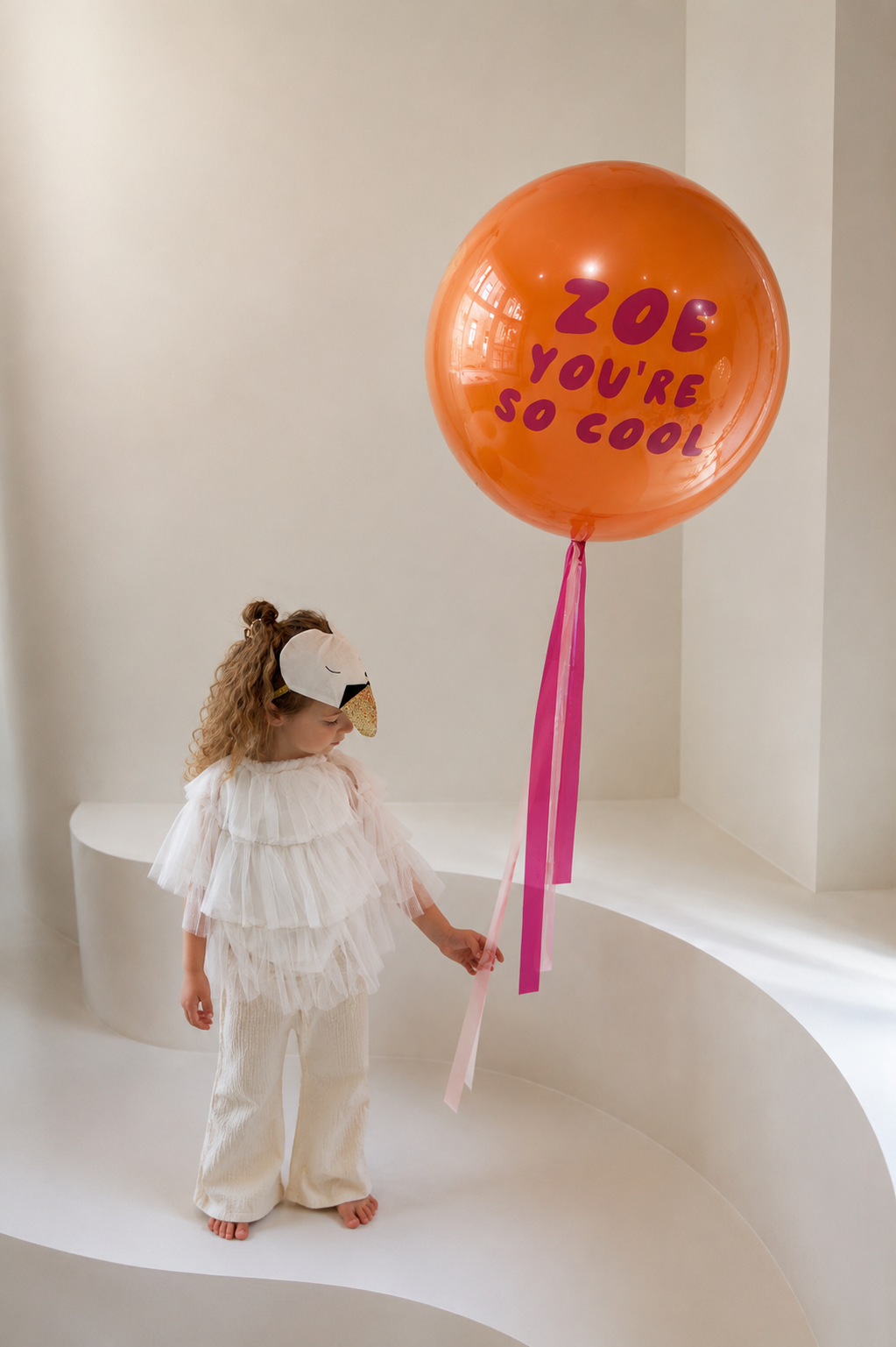 XL Ballon personalisiert - Orange