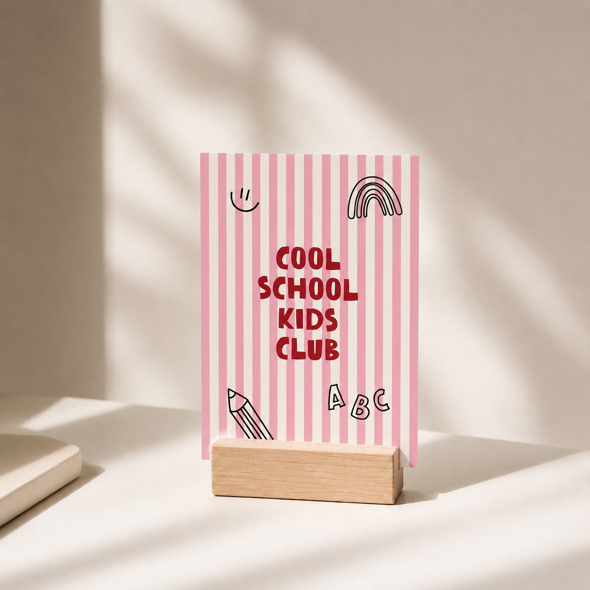 Postkarte - Cool School