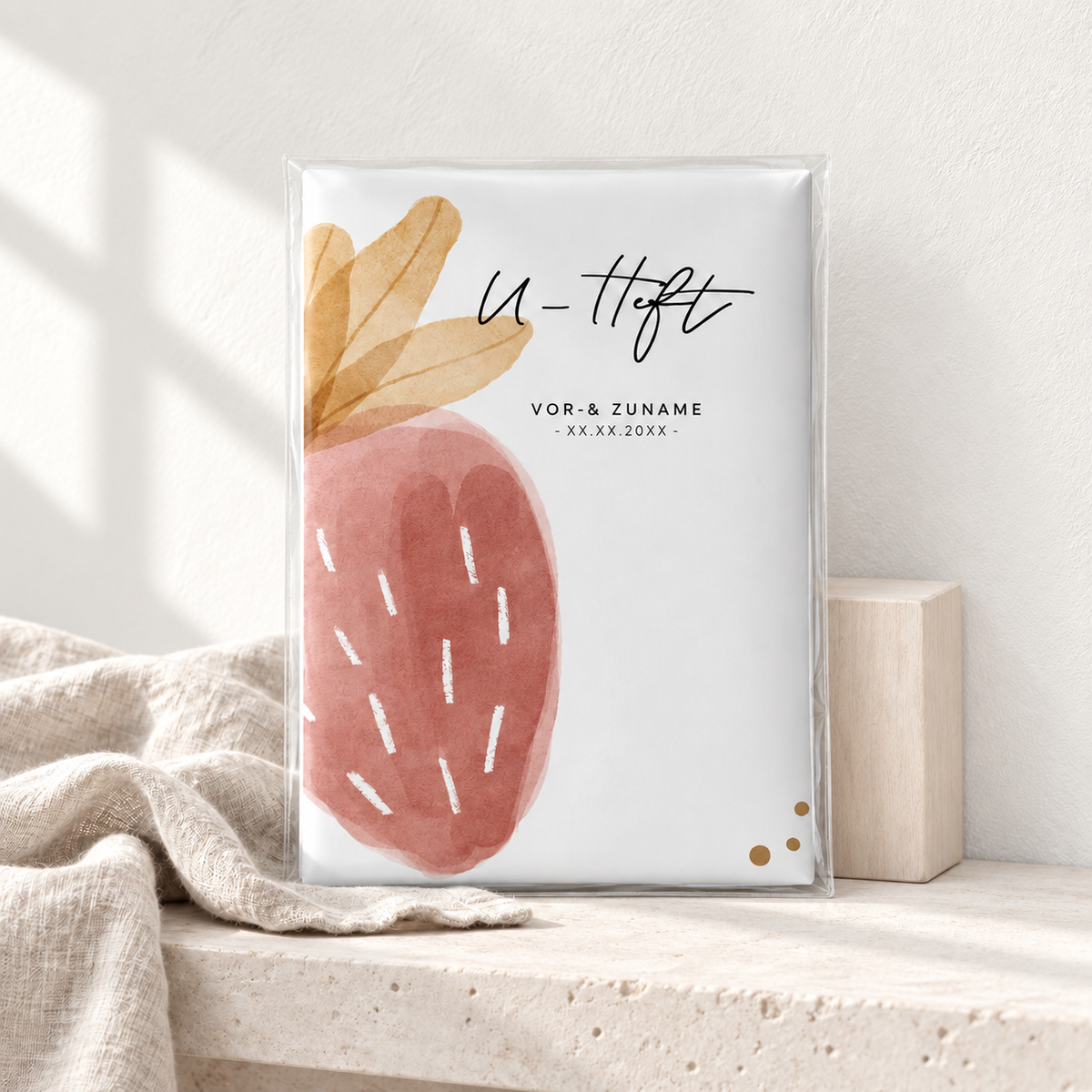 U-Heft & Impfpasshülle - Erdbeere