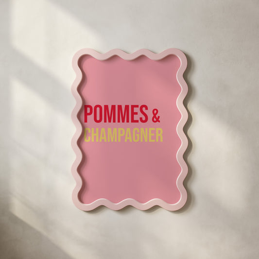 POSTER - Pommes & Champagner