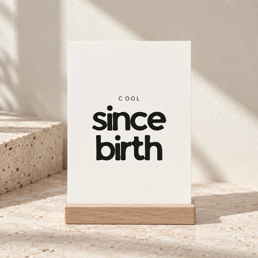 Postkarte - Cool since birth
