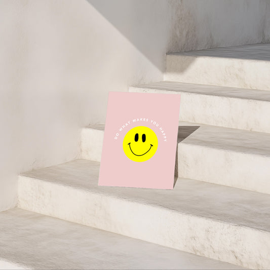 Postkarte - Smiley