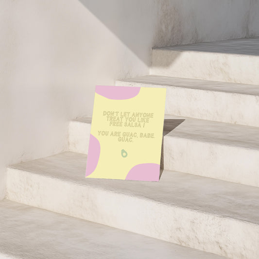 Postkarte - Guac babe