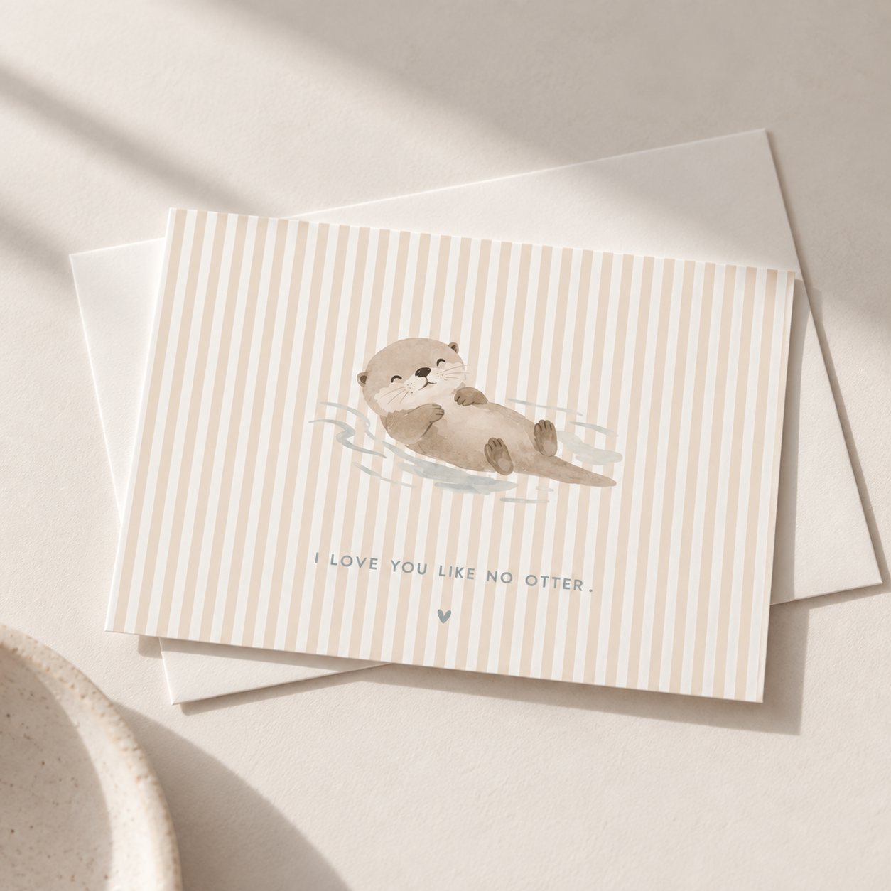 Postkarte - Otter