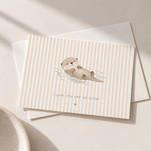 Postkarte - Otter