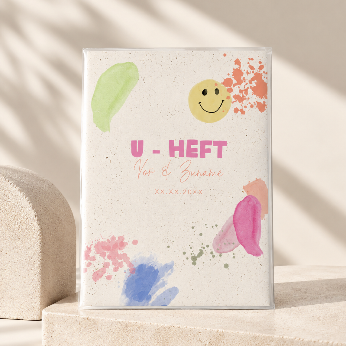 U-Heft & Impfpasshülle - Bunte Malerei
