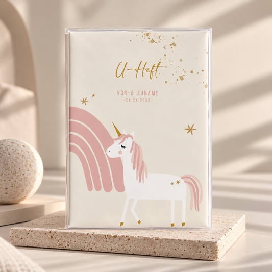 U-Heft & Impfpasshülle - Einhorn