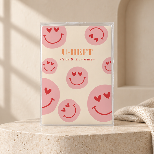 U-Heft & Impfpasshülle - Smileys Herzen