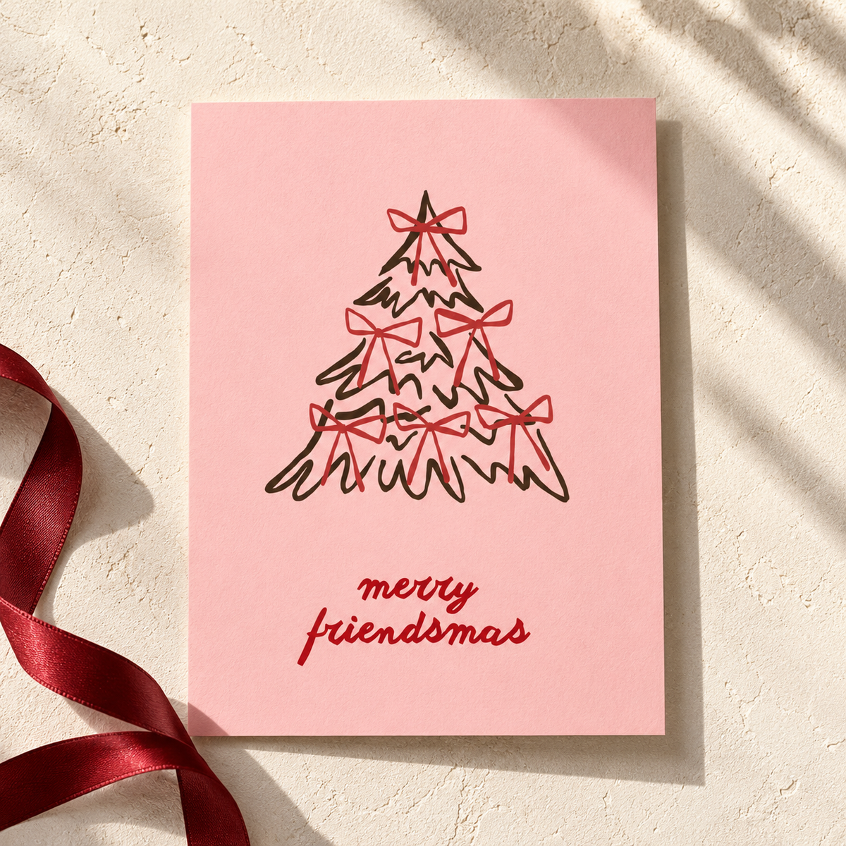 Postkarte - merry friendsmas