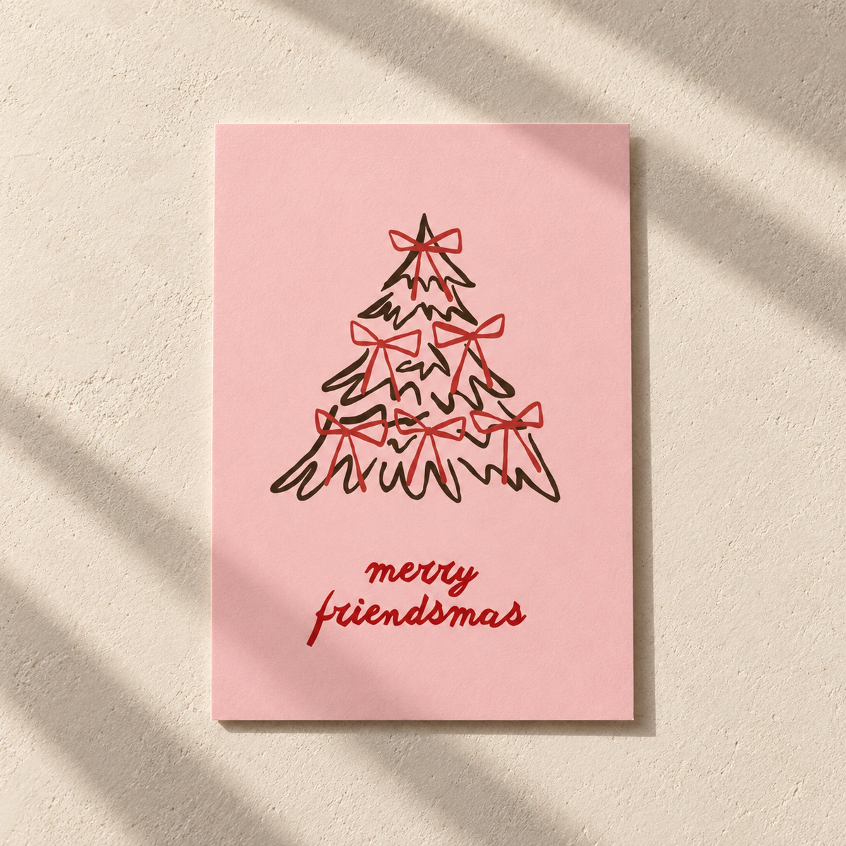 Postkarte - merry friendsmas