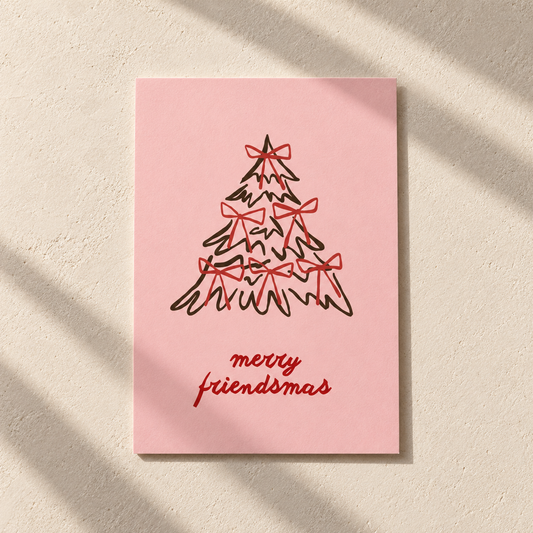Postkarte - merry friendsmas
