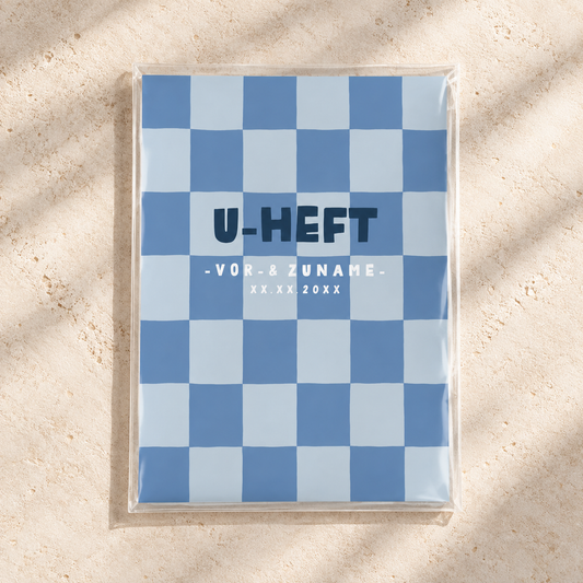U-Heft & Impfpasshülle - Karo blau