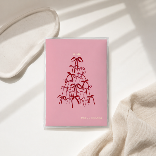 MUTTERPASSHÜLLE - Schleifen Baum personalisiert