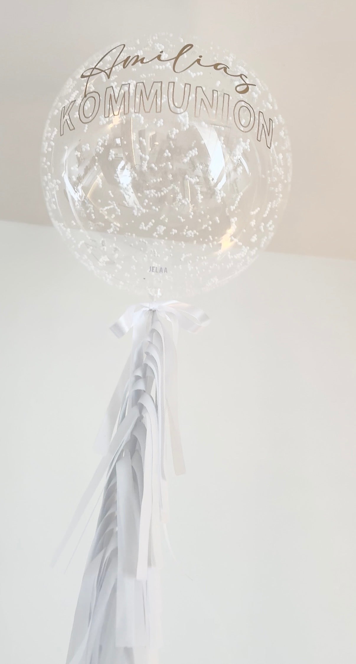 Ballon personalisiert - Kommunion transparent