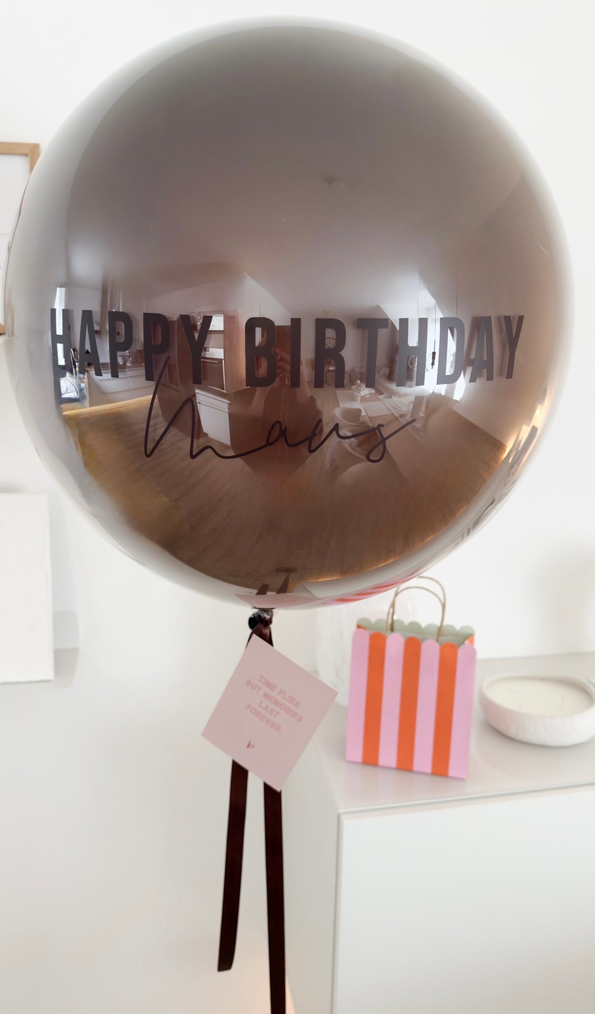 XL Ballon personalisiert - Braun