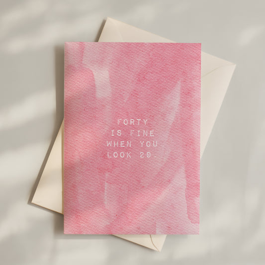 Postkarte - Forty