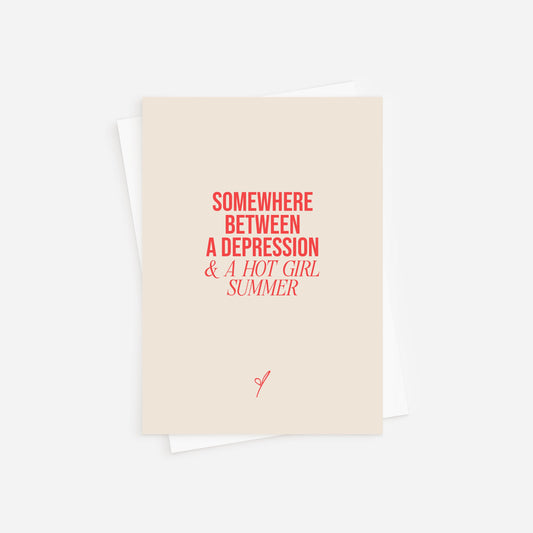 Postkarte - Hot girl summer