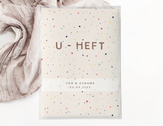 U-Heft & Impfpasshülle - Streusel Konfetti bunt