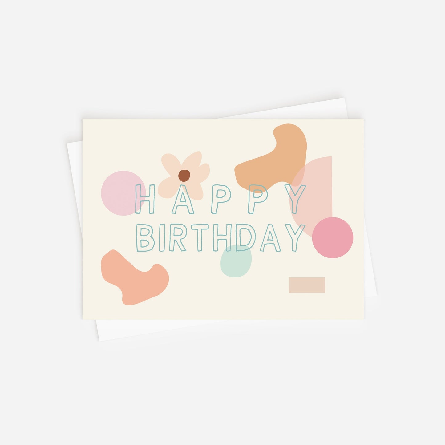Postkarte - Happy Birthday bunt