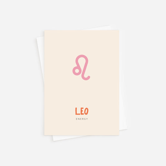 Postkarte - Sternzeichen Löwe