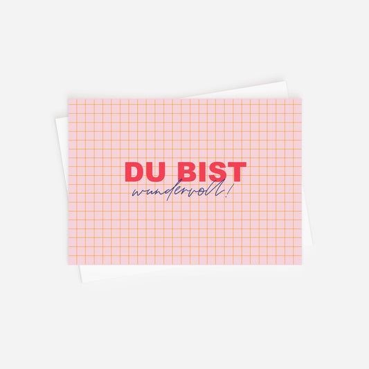Postkarte - Wundervoll