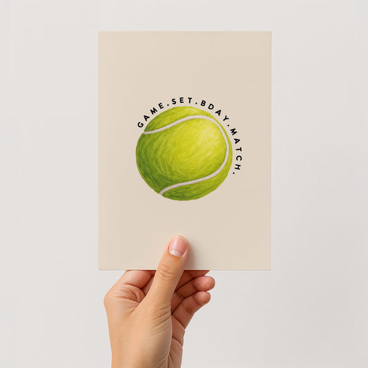 Postkarte - Tennis