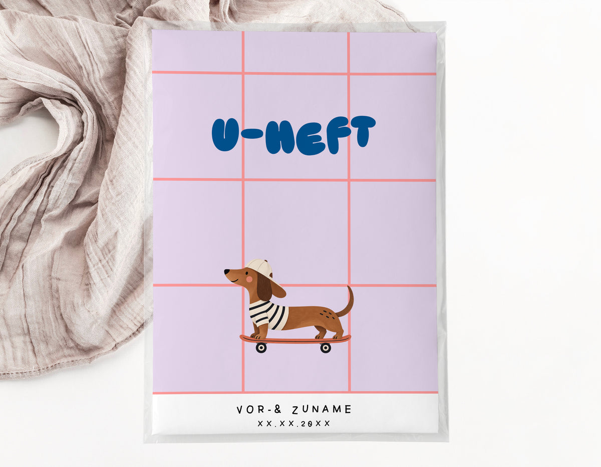 U-Heft & Impfpasshülle - Dackel