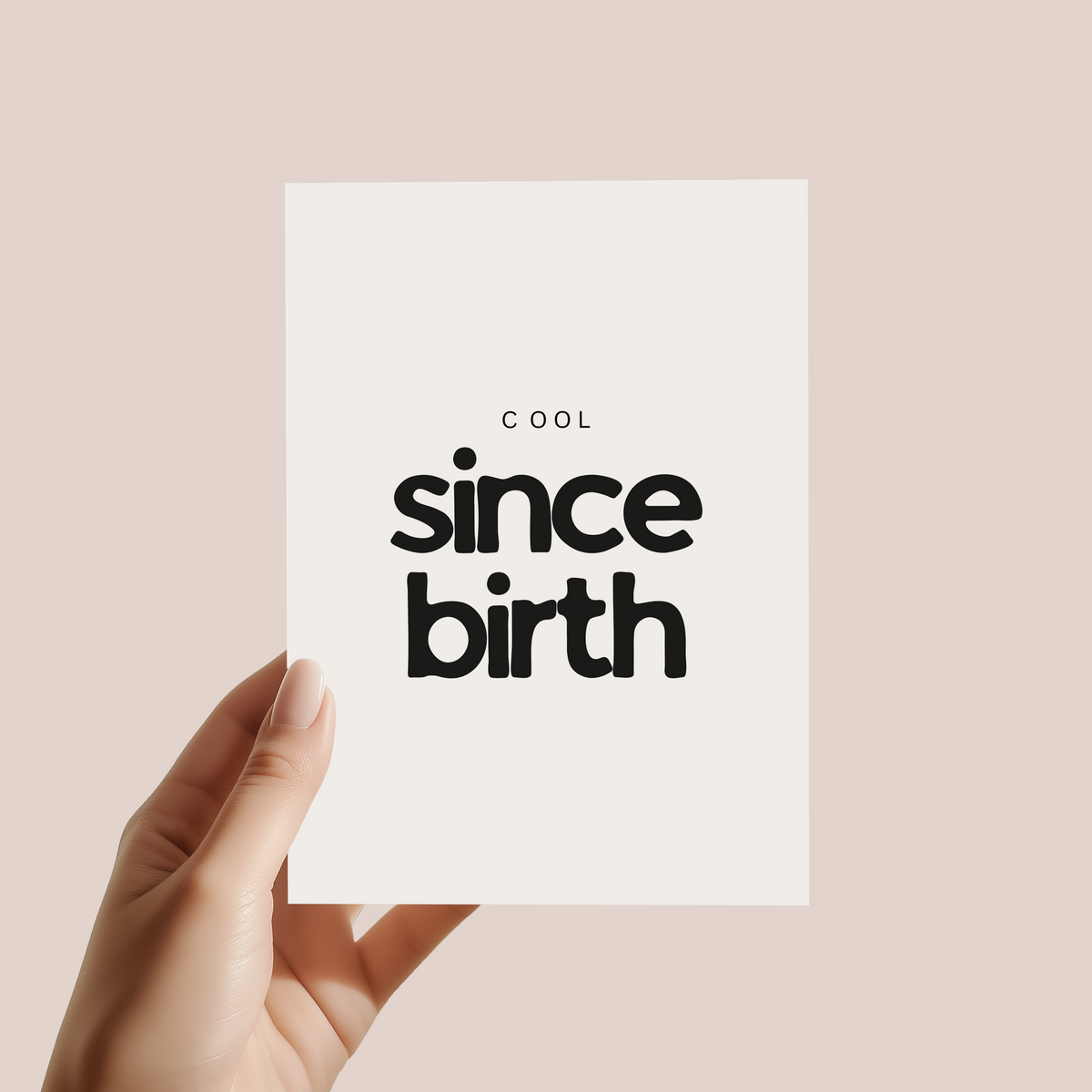 Postkarte - Cool since birth