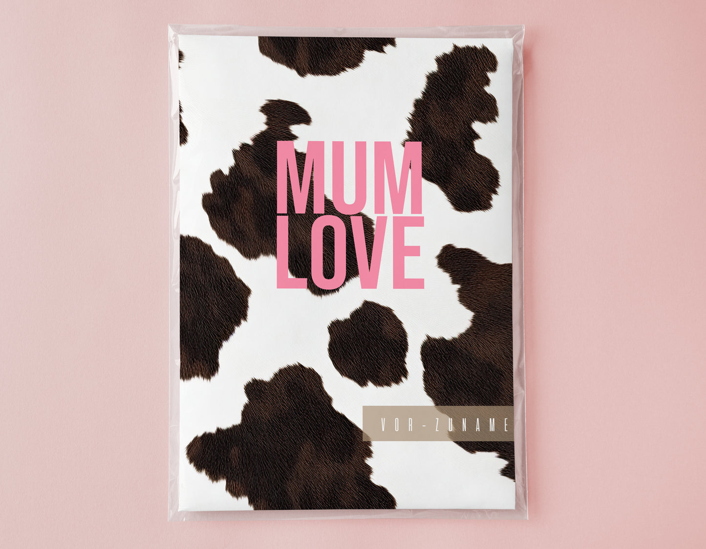 MUTTERPASSHÜLLE - Kuh Muster personalisiert