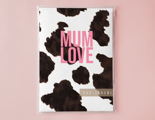 MUTTERPASSHÜLLE - Kuh Muster personalisiert