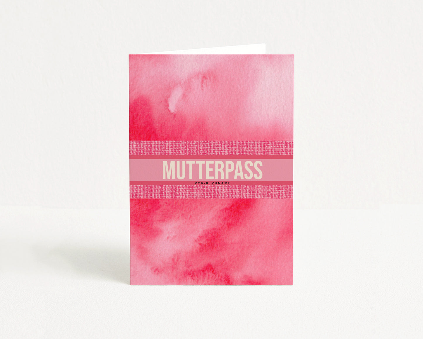MUTTERPASSHÜLLE - Luxury pink personalisiert