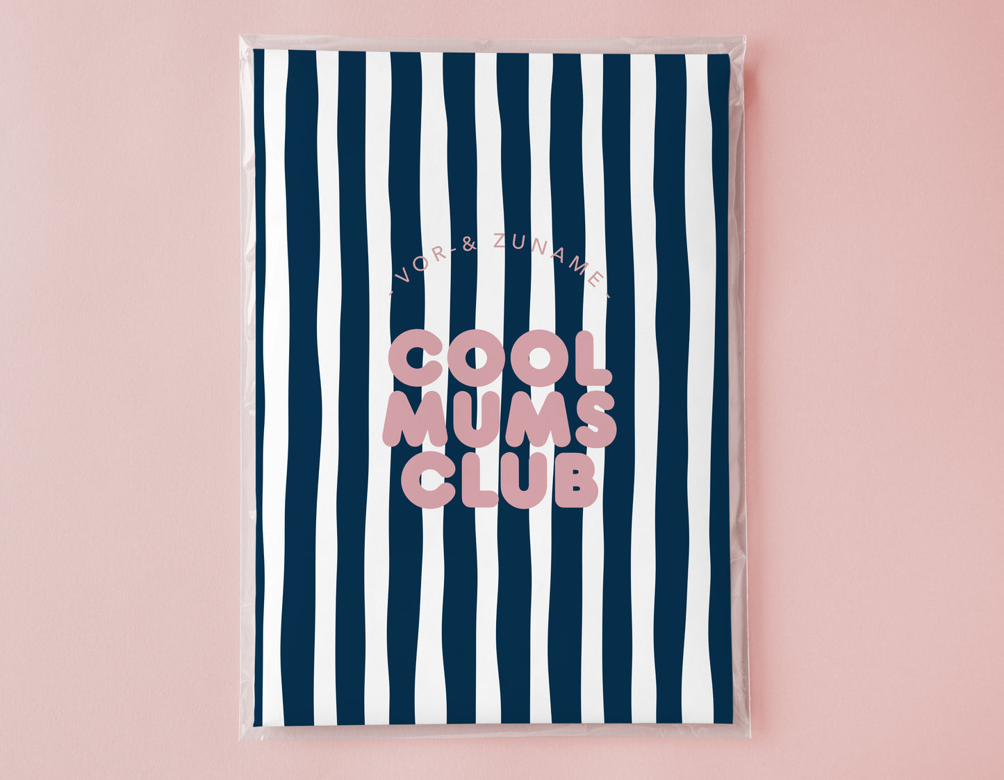MUTTERPASSHÜLLE - Gestreift blau weiss personalisiert