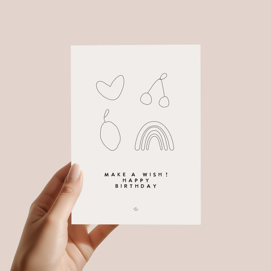 Postkarte - Wish