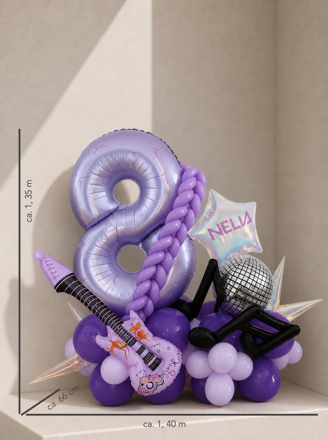 XL Ballon Aufsteller personalisiert - K-POP Demon Hunters