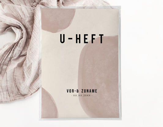 U-Heft & Impfpasshülle - Abstrakt rosa