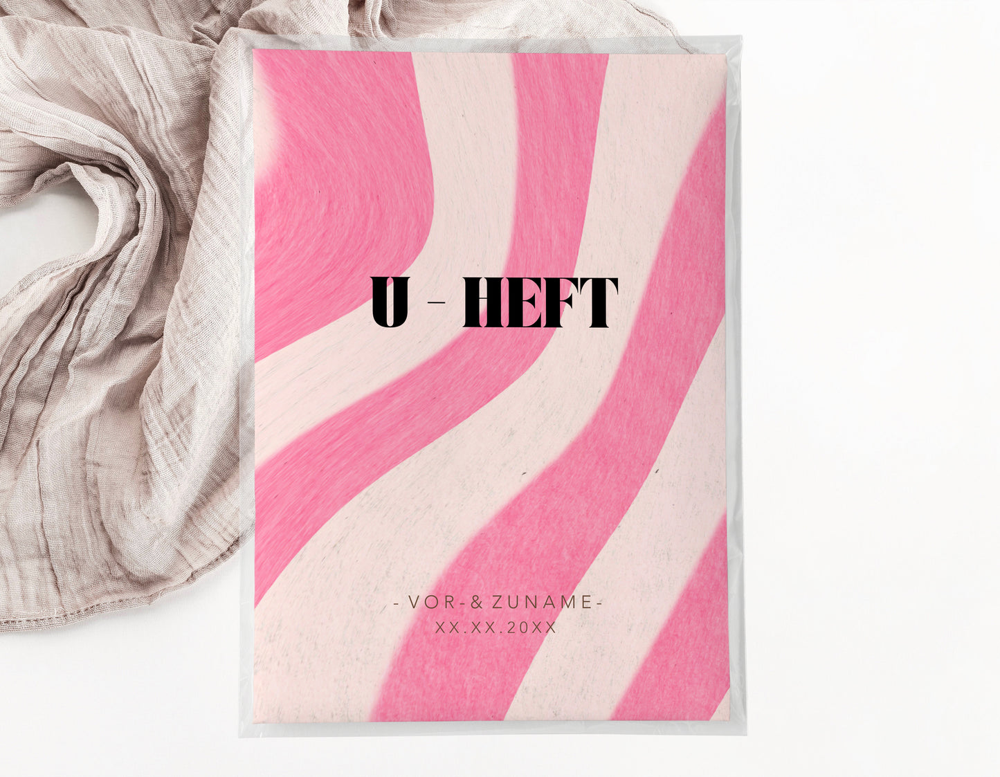 U-Heft & Impfpasshülle - Zebra pink