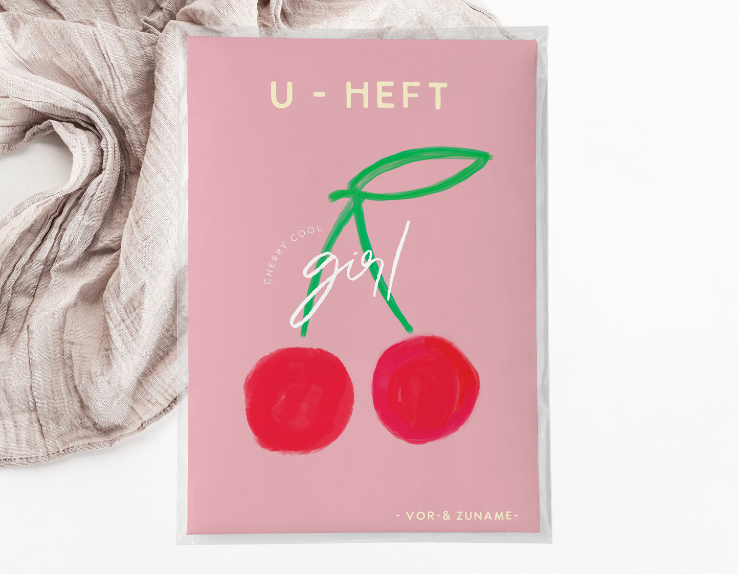 U-Heft & Impfpasshülle - Kirschen 2