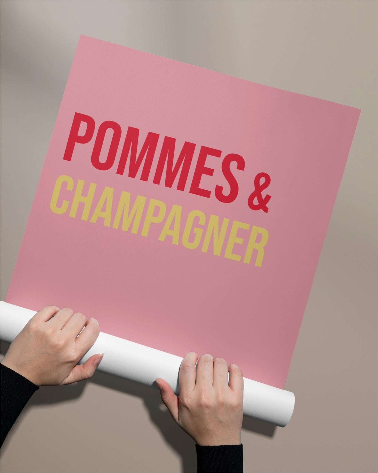 POSTER - Pommes & Champagner