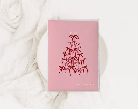 MUTTERPASSHÜLLE - Schleifen Baum personalisiert