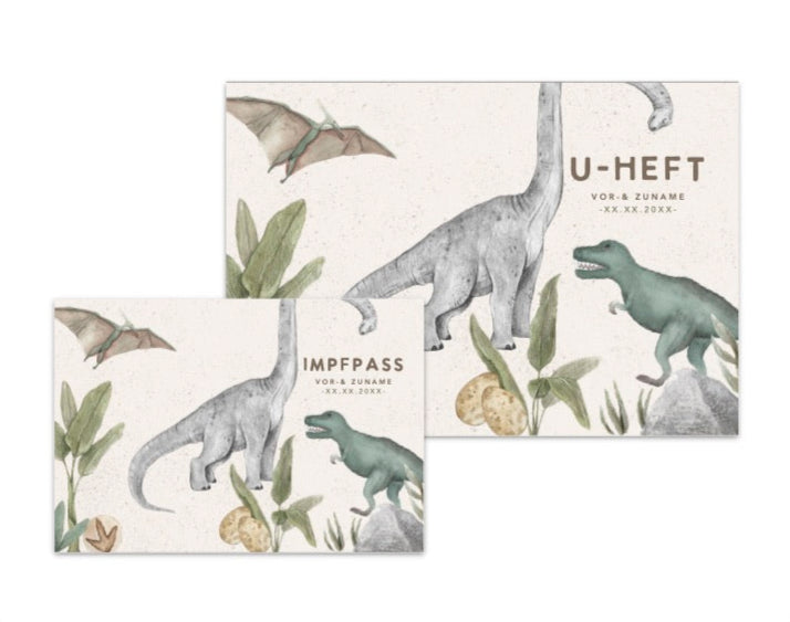 U-Heft & Impfpasshülle - Dinosaurier