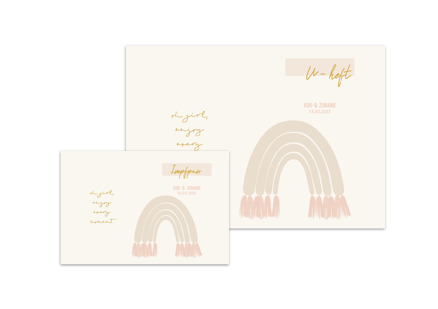 U-Heft & Impfpasshülle - Regenbogen