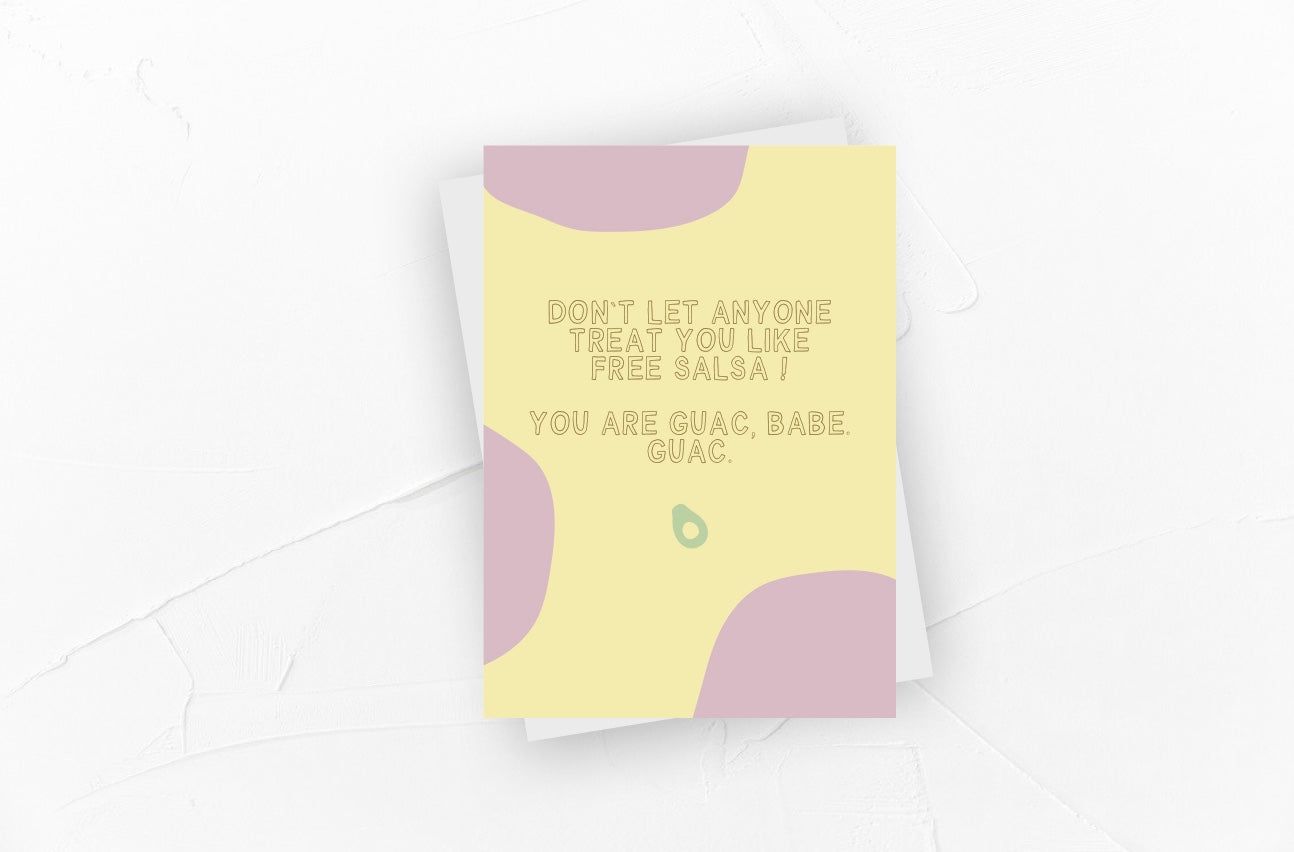 Postkarte - Guac babe